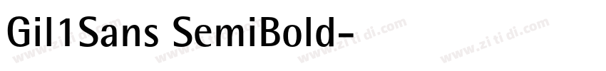 Gil1Sans SemiBold字体转换